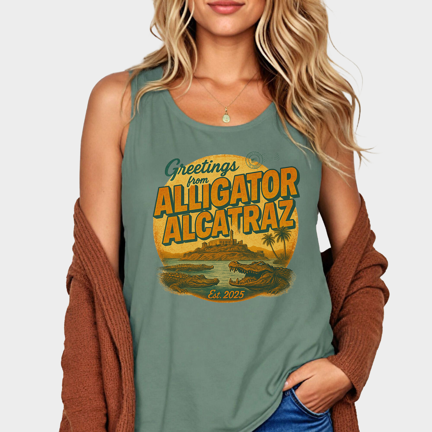 Comfort Colors® Alligator Alcatraz Tank Top