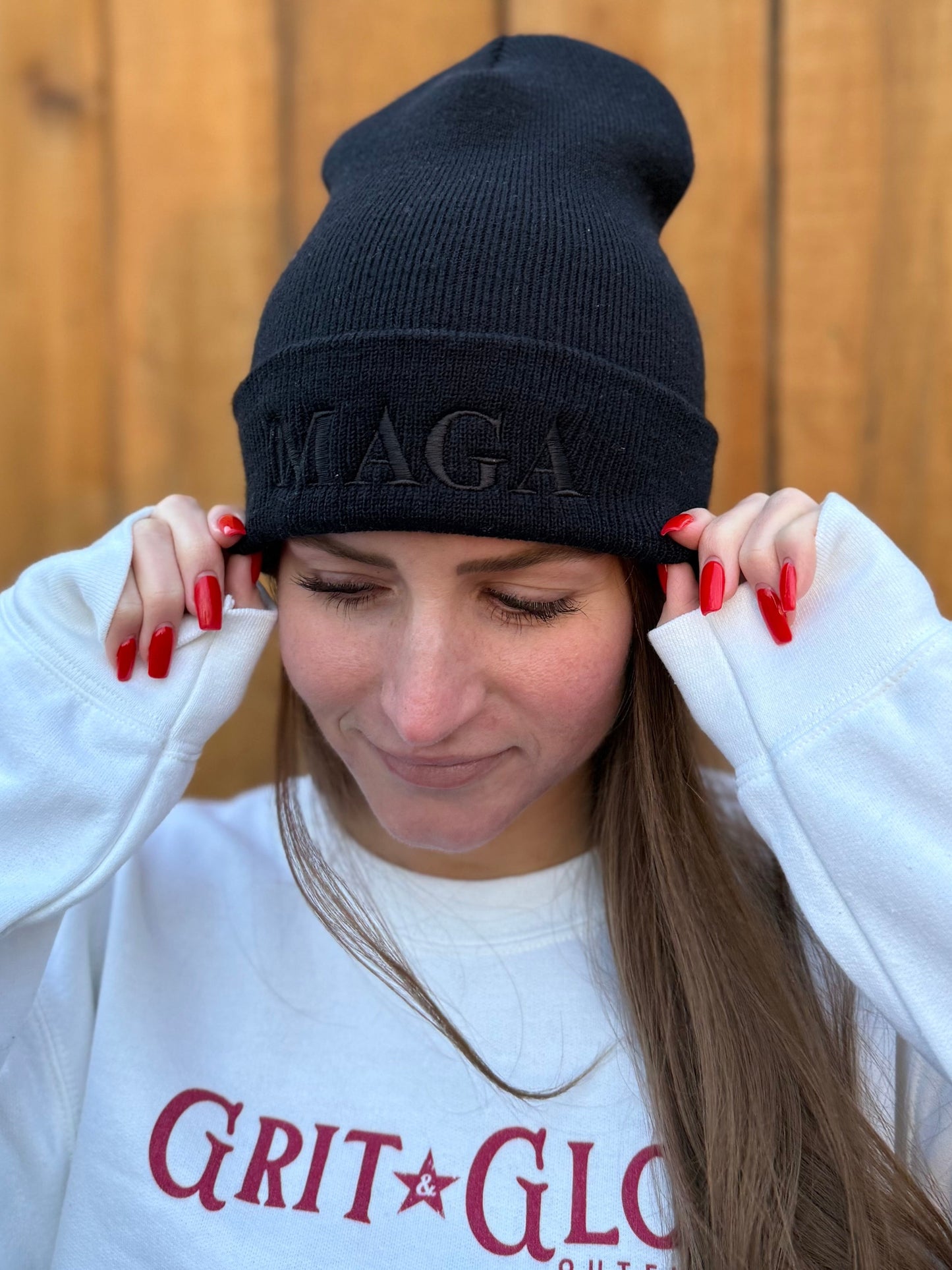 Dark MAGA Beanie