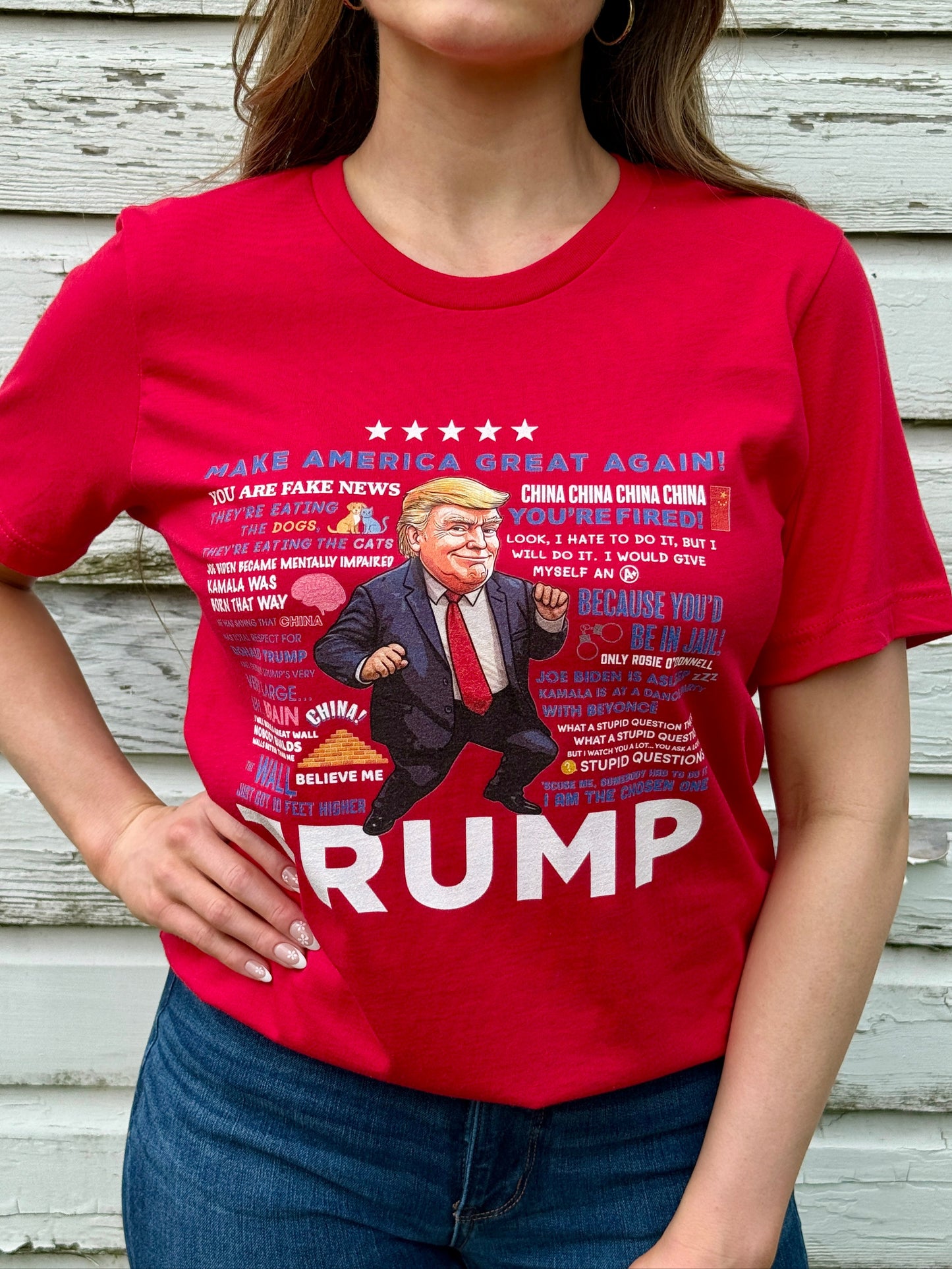 Women's Trump Quotes T-shirt - Red