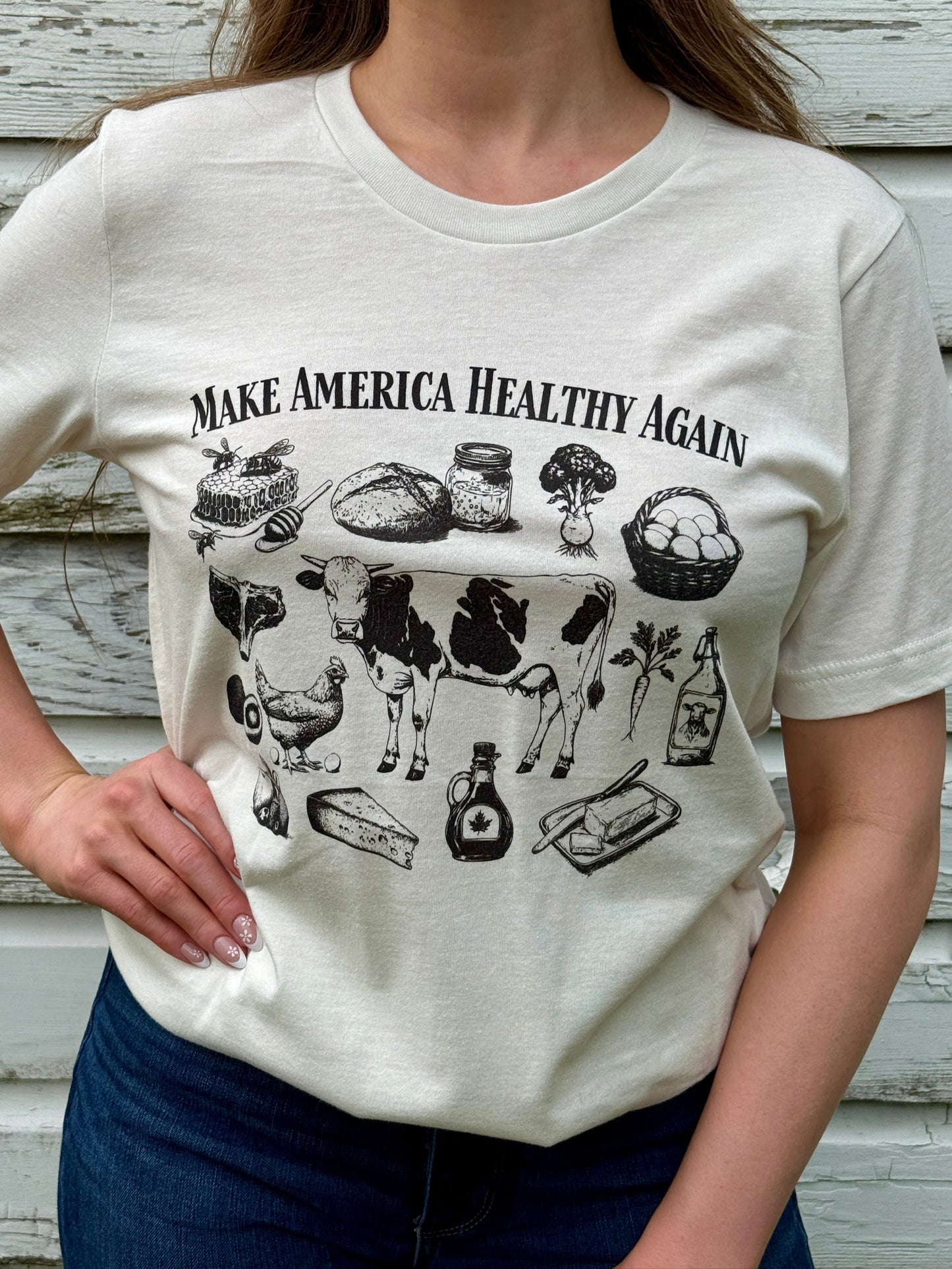 MAHA T-Shirt Vintage White