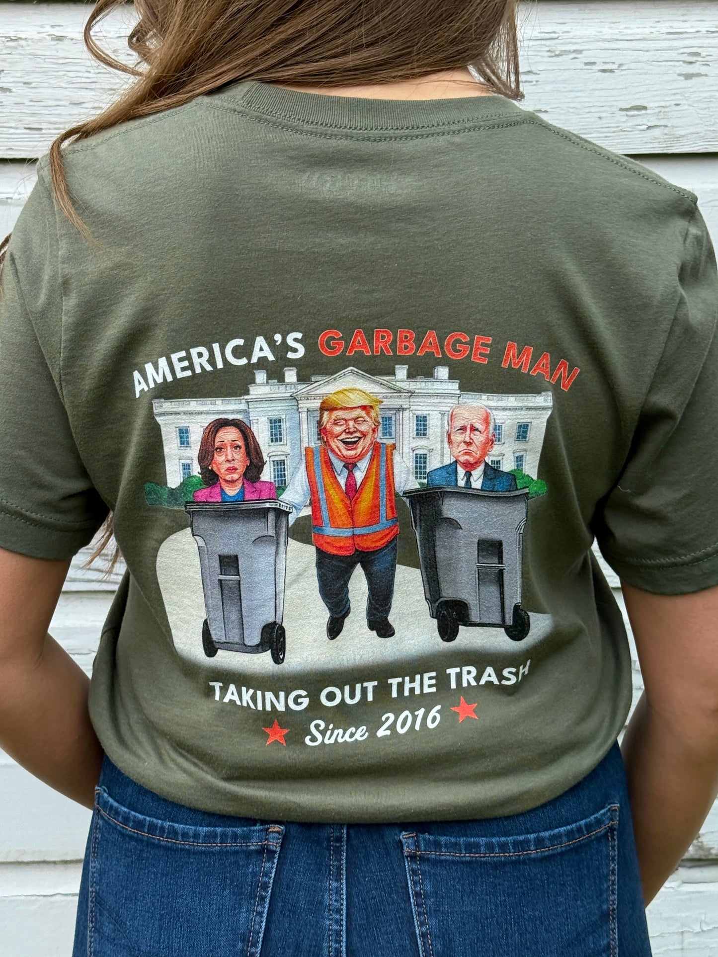 America's Garbage Man - Military Green (Women)