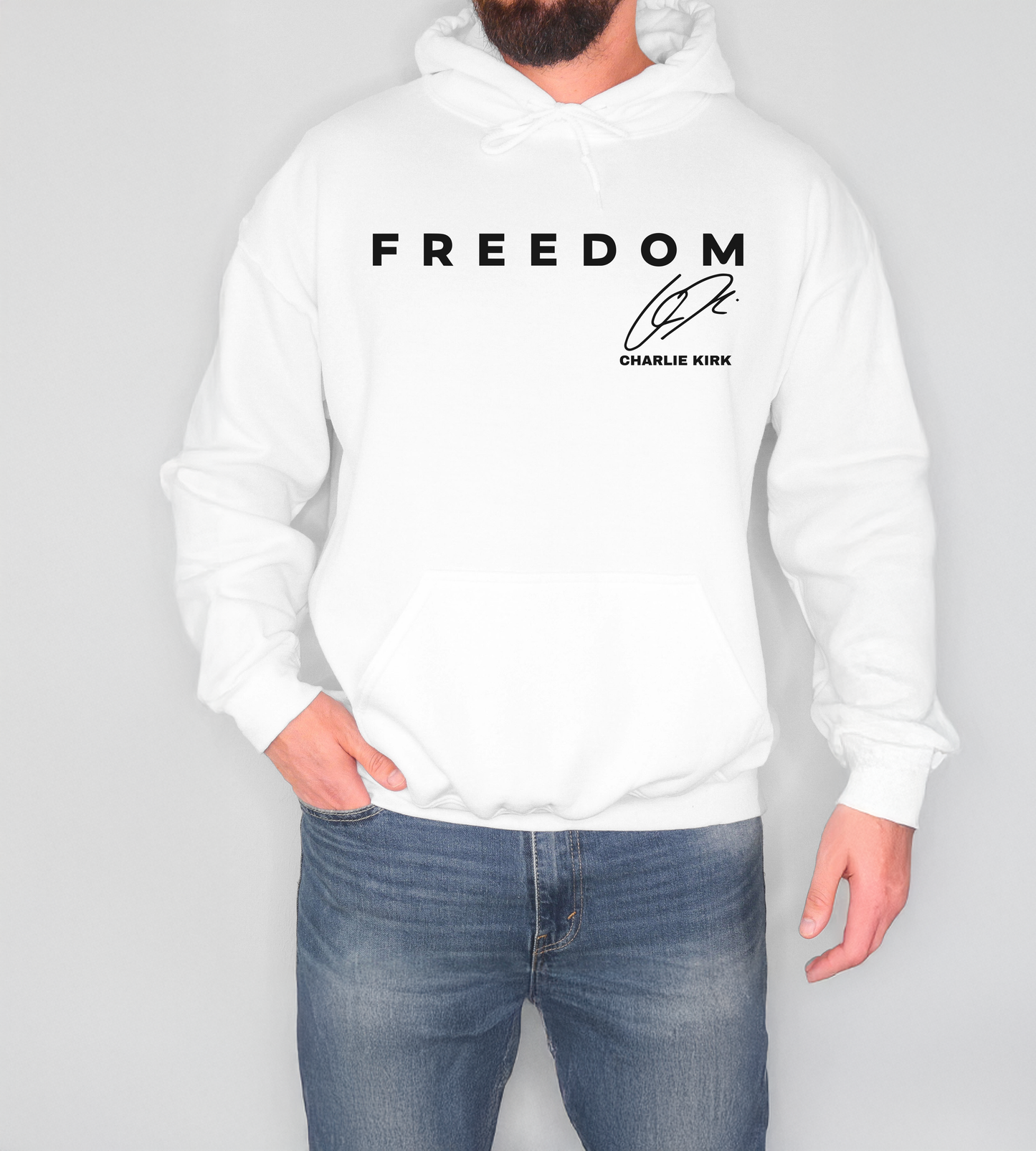 Charlie Kirk FREEDOM Signature Hoodie