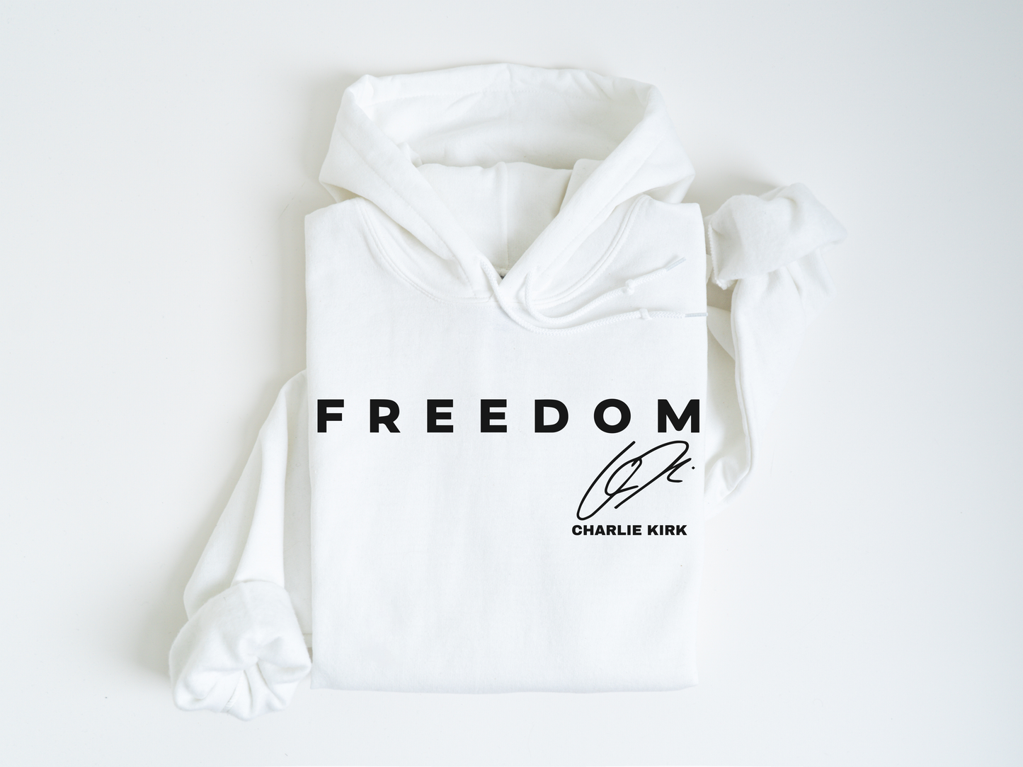 Charlie Kirk FREEDOM Signature Hoodie