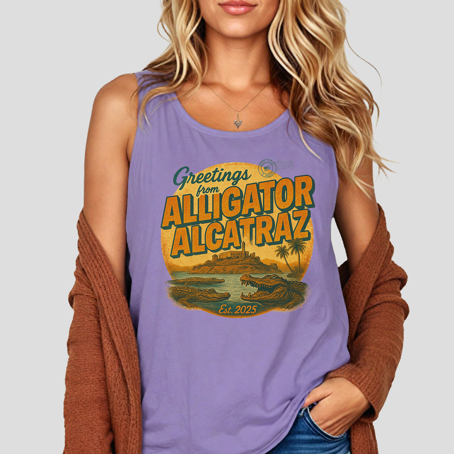 Comfort Colors® Alligator Alcatraz Tank Top