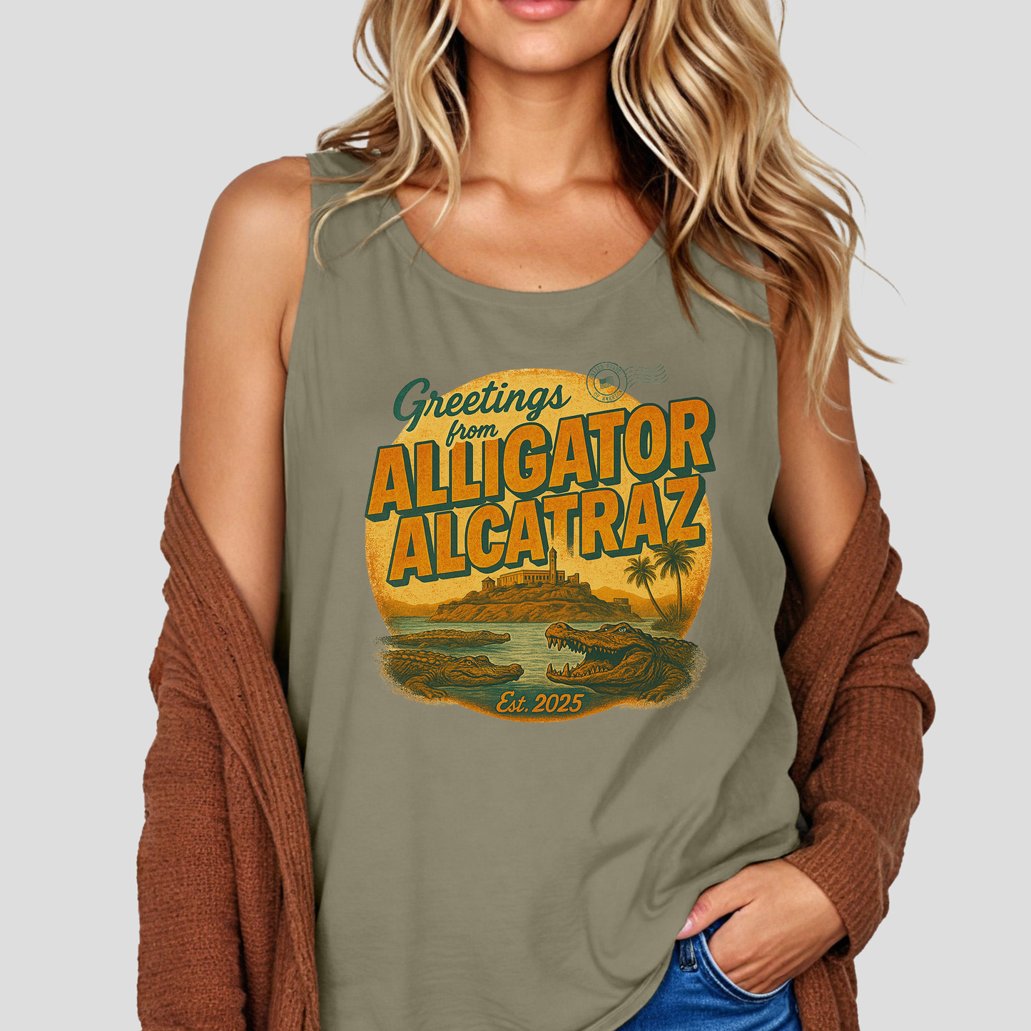 Comfort Colors® Alligator Alcatraz Tank Top