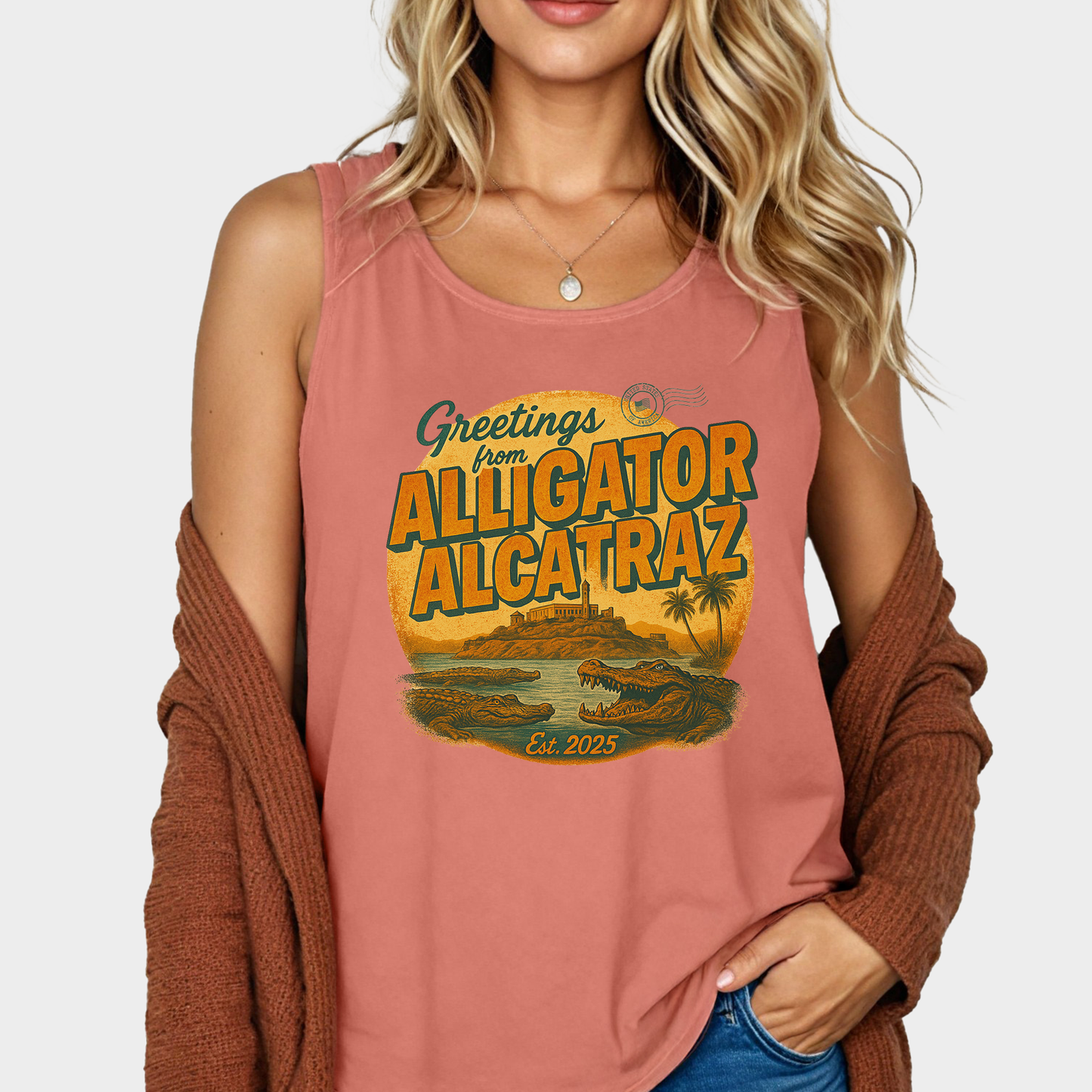 Comfort Colors® Alligator Alcatraz Tank Top