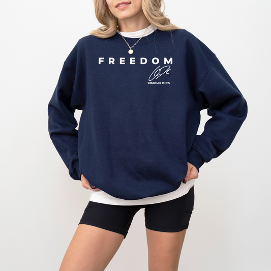 FREEDOM Charlie Kirk Signature Sweatshirt