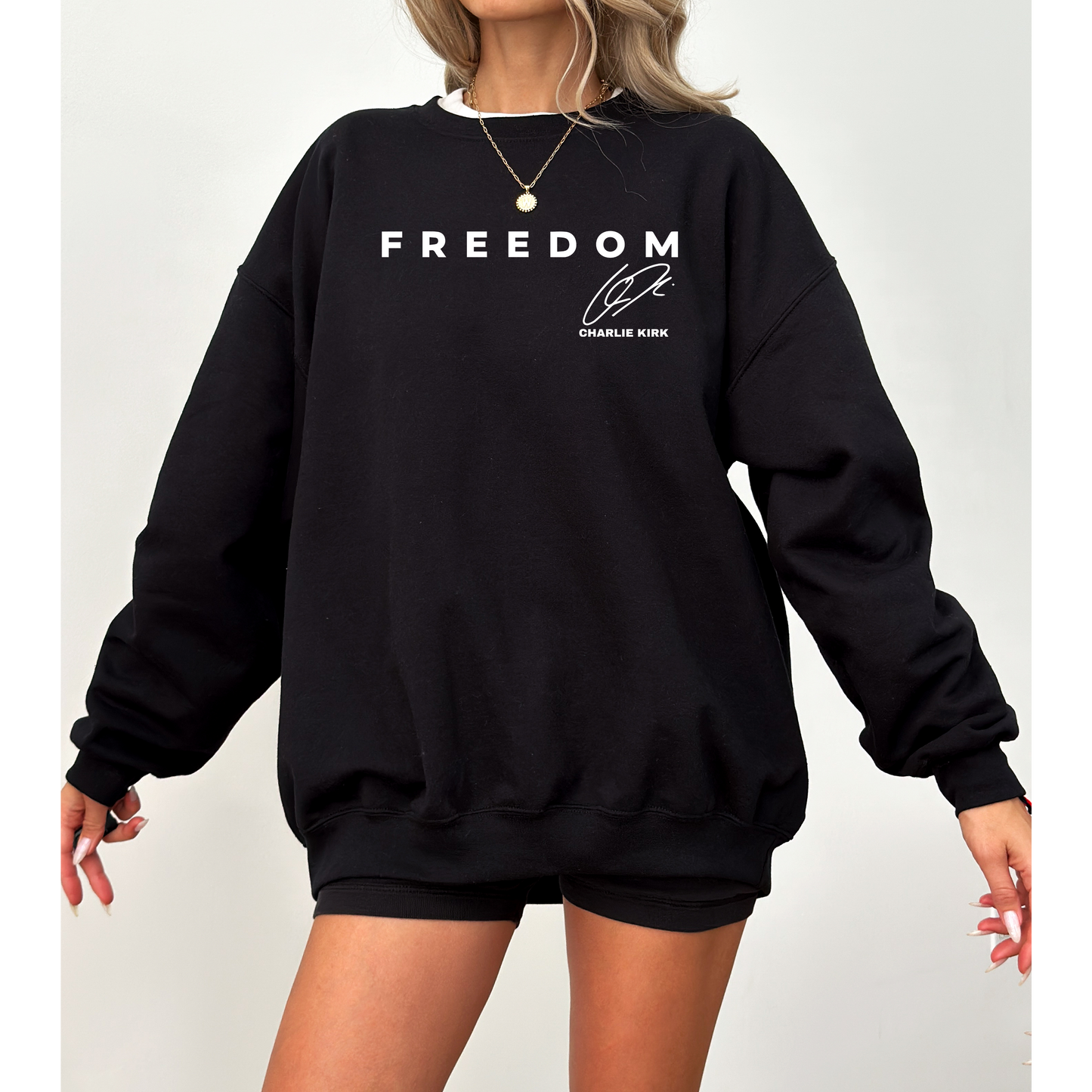 FREEDOM Charlie Kirk Signature Sweatshirt