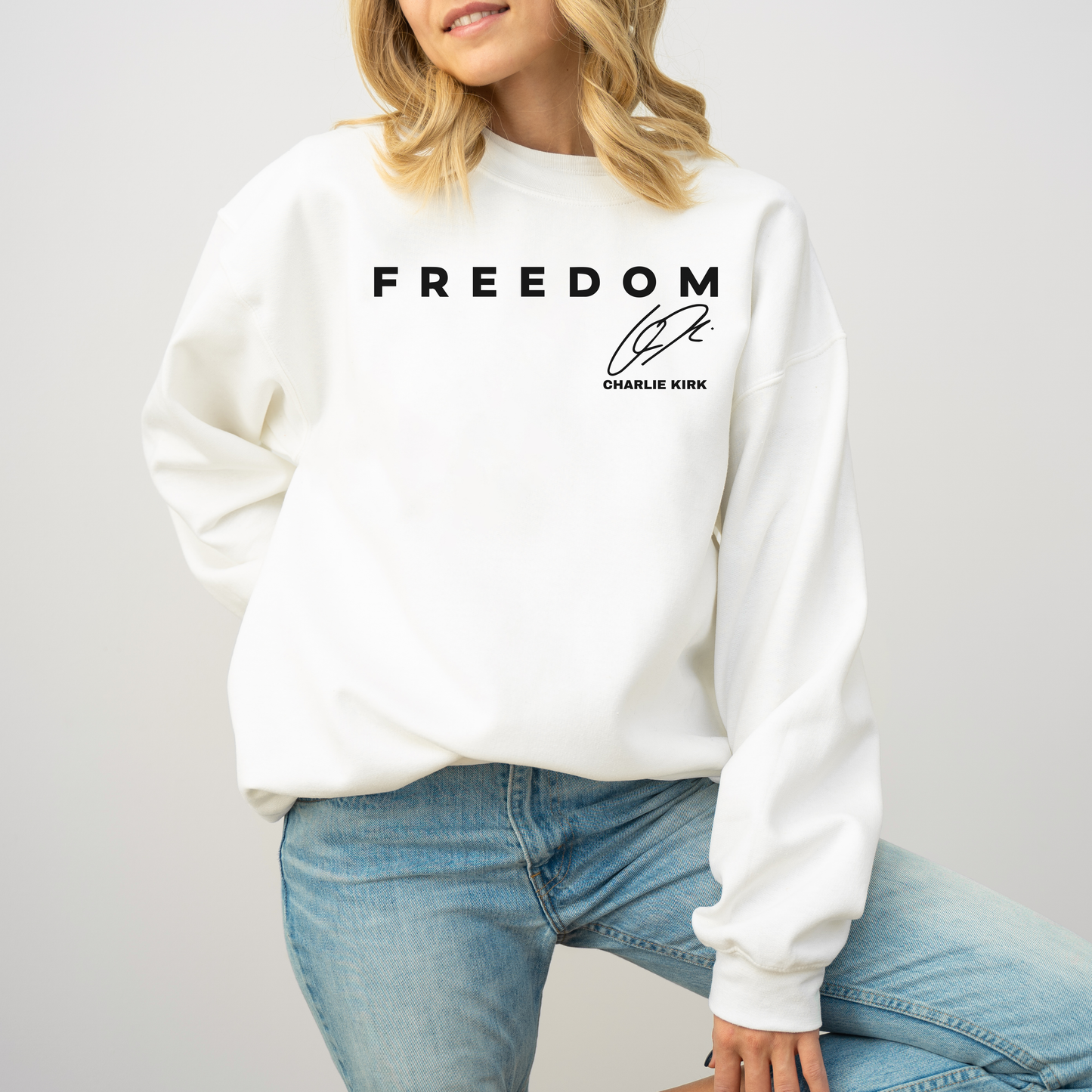 FREEDOM Charlie Kirk Signature Sweatshirt