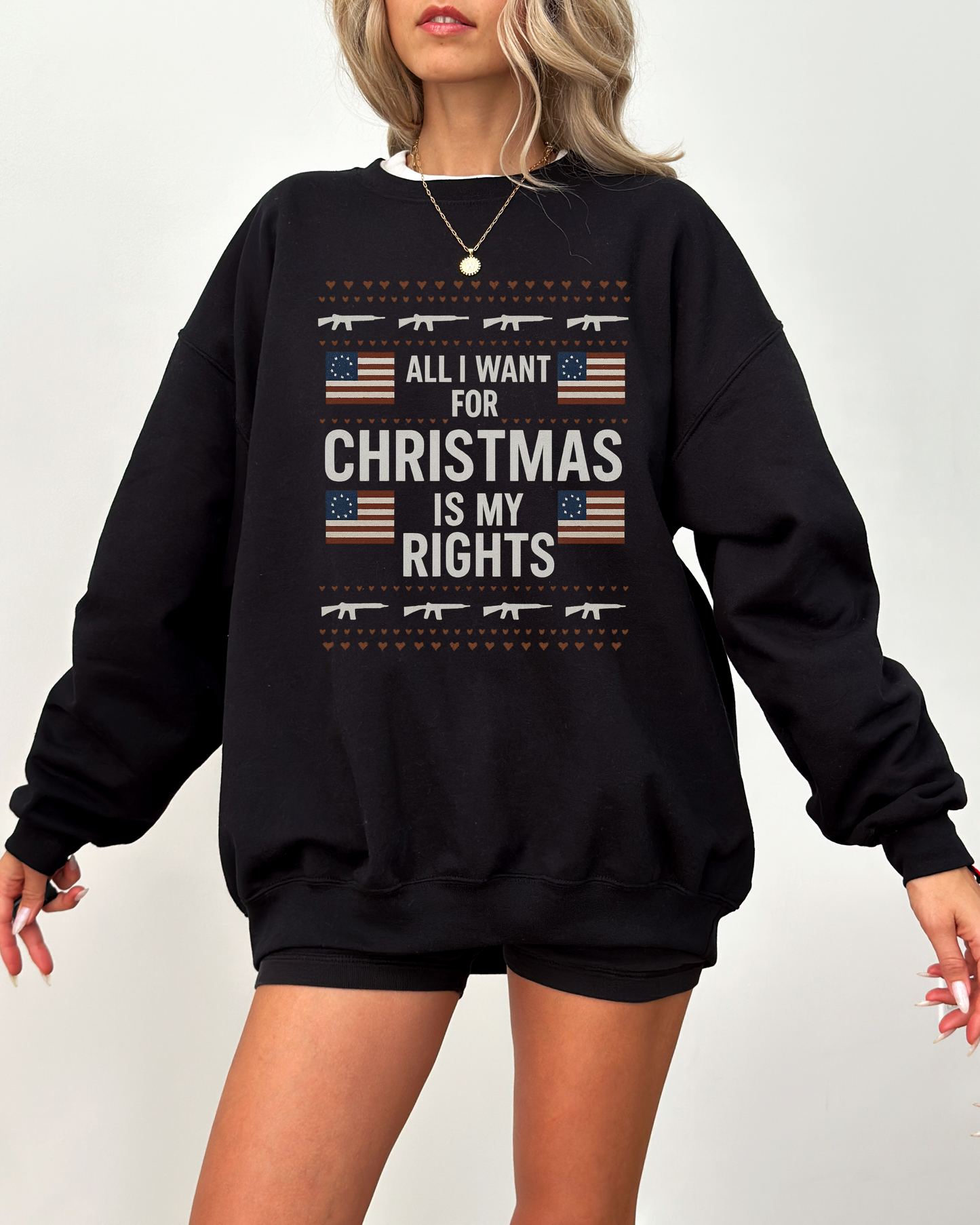All I Want for Christmas Is My Rights Sweatshirt
