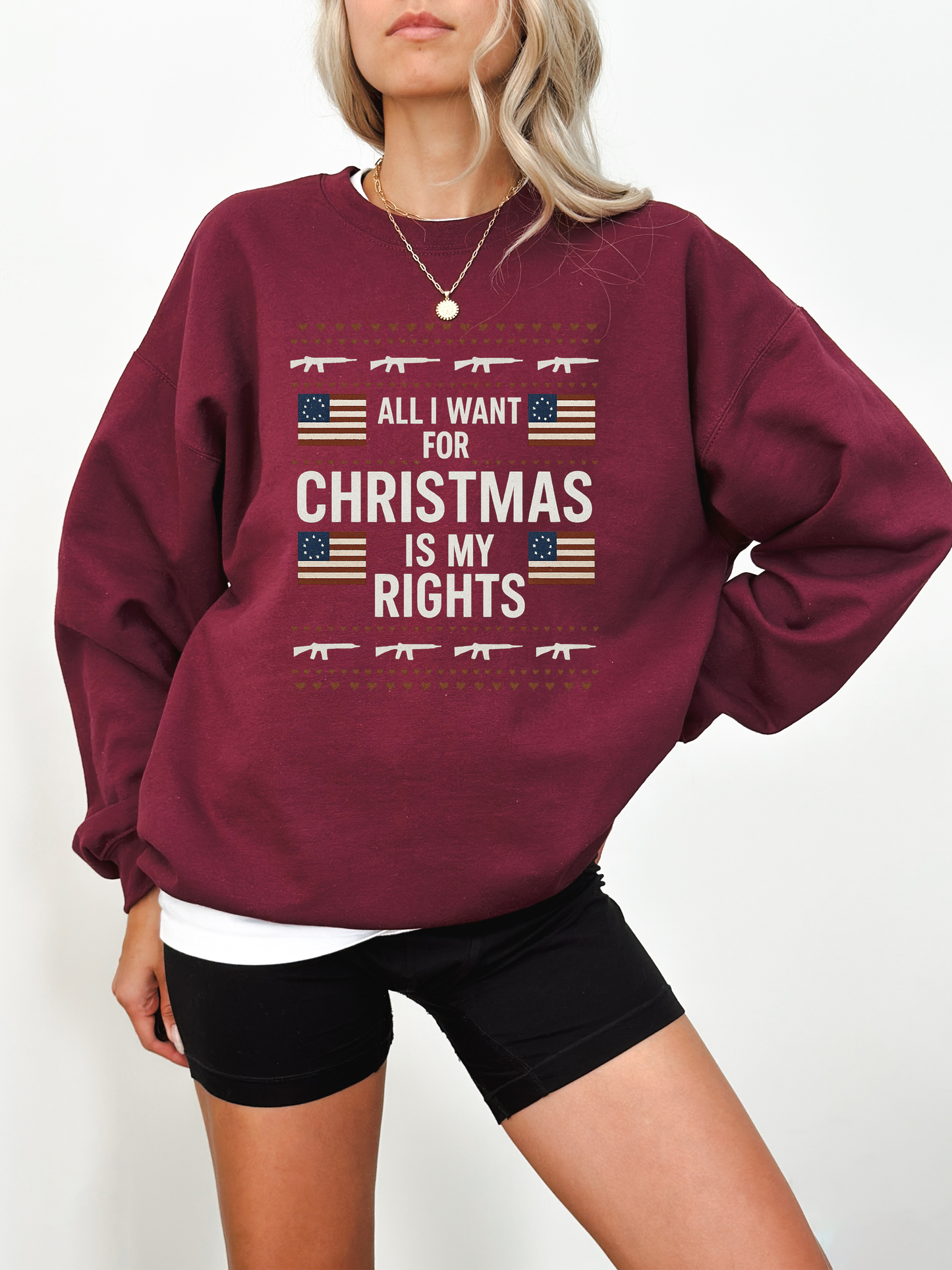 All I Want for Christmas Is My Rights Sweatshirt