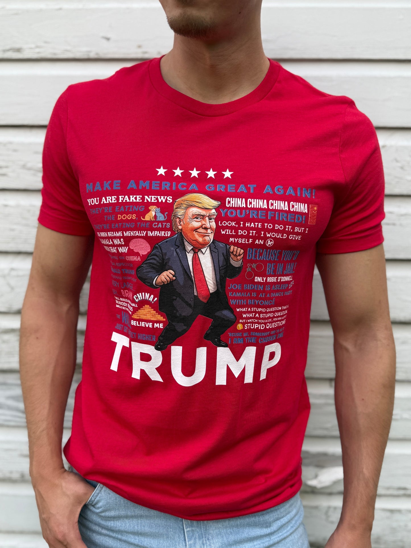 Men's Trump Quotes T-shirt - Red