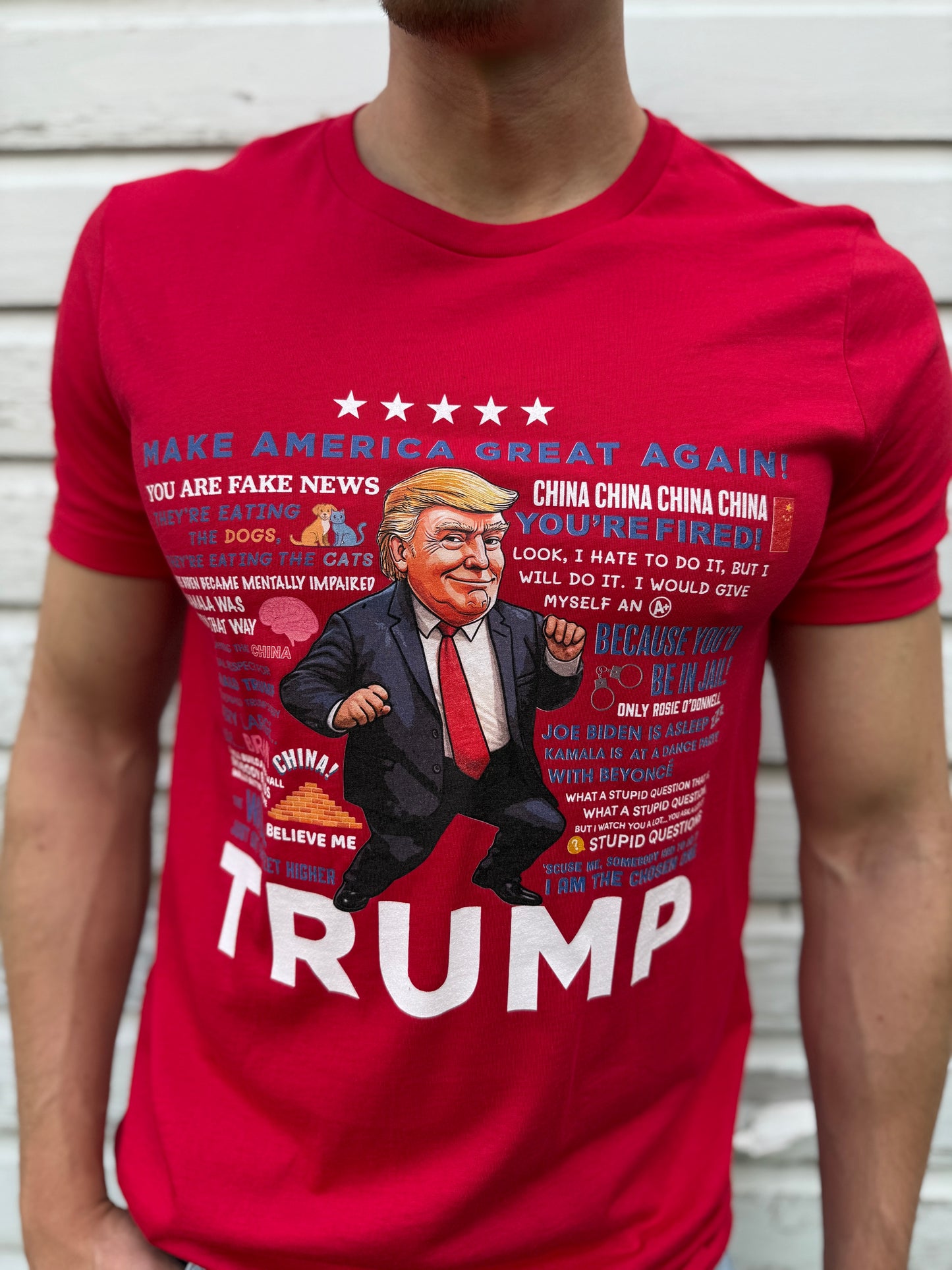 Men's Trump Quotes T-shirt - Red