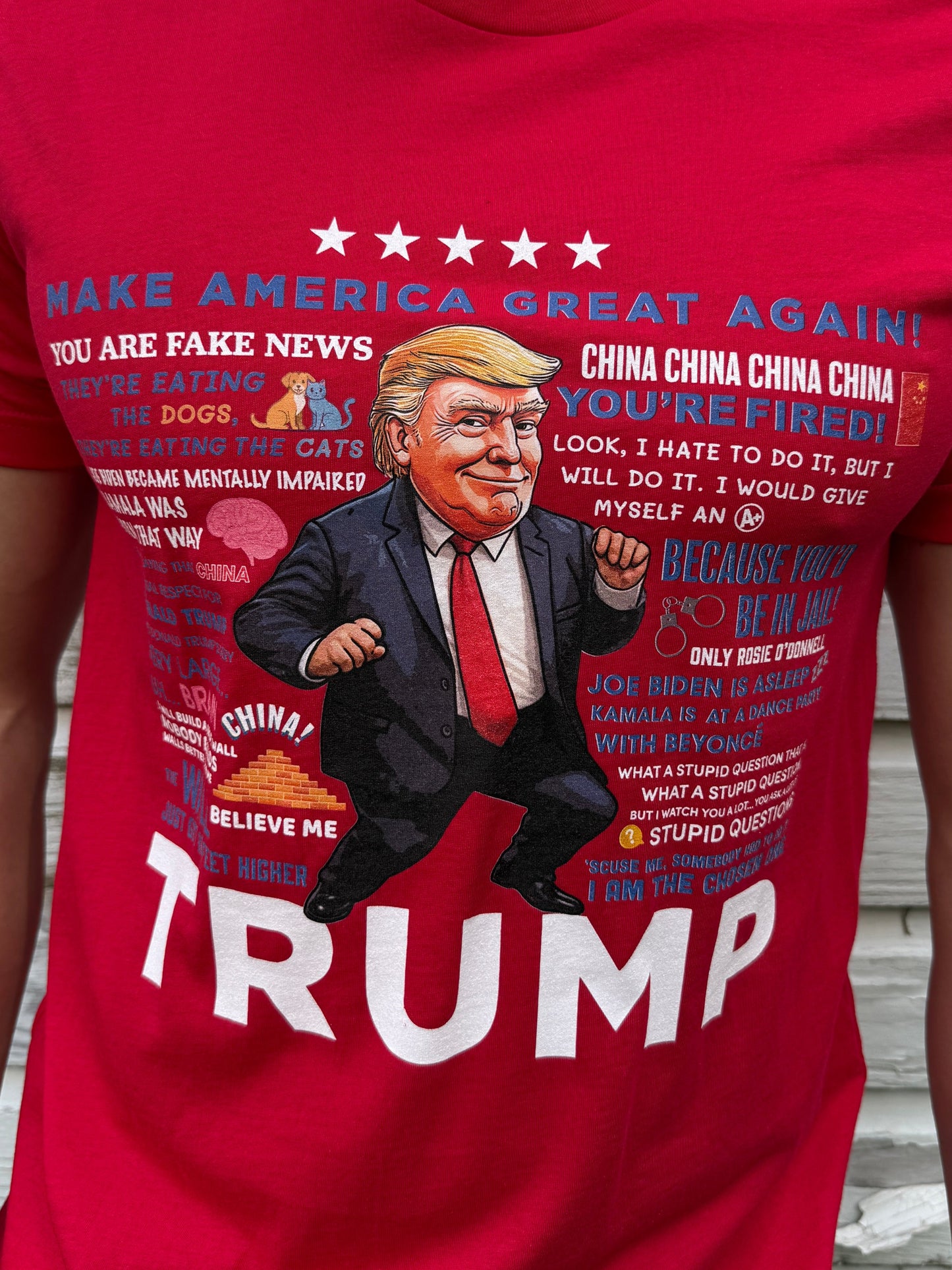 Men's Trump Quotes T-shirt - Red