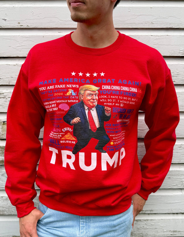 Men's Trump Quotes Sweatshirt - Red