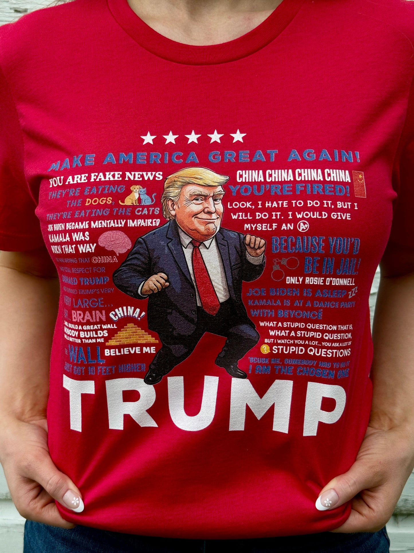 Women's Trump Quotes T-shirt - Red