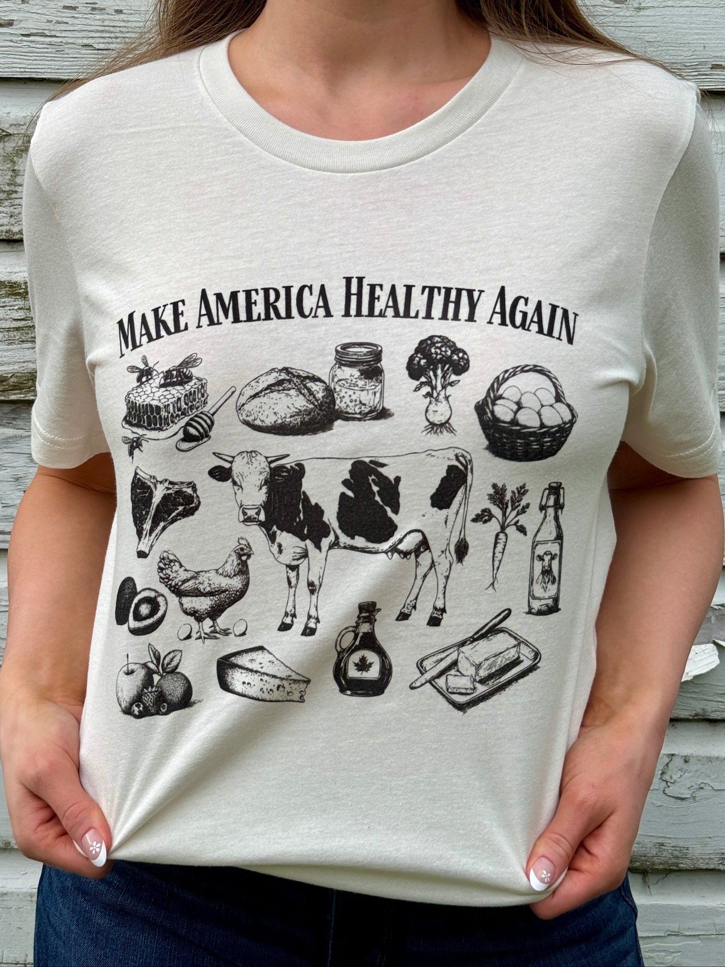 MAHA T-Shirt Vintage White