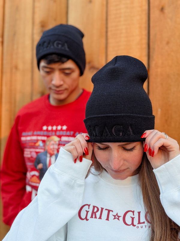 Dark MAGA Beanie